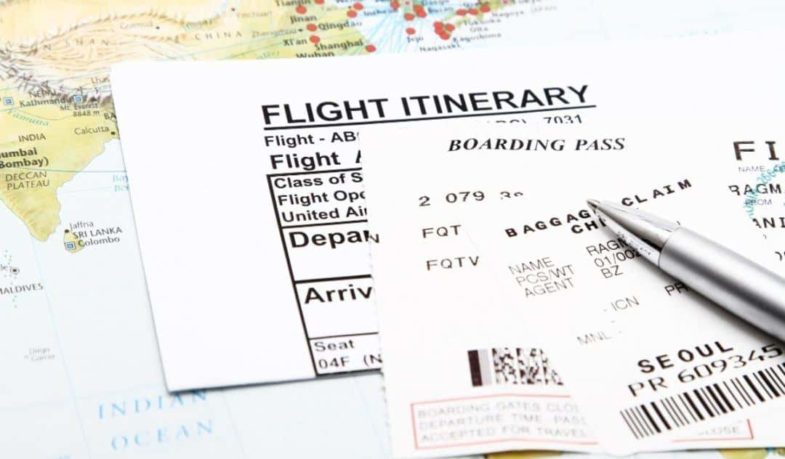 Flight Itinerary and Travel Itinerary
