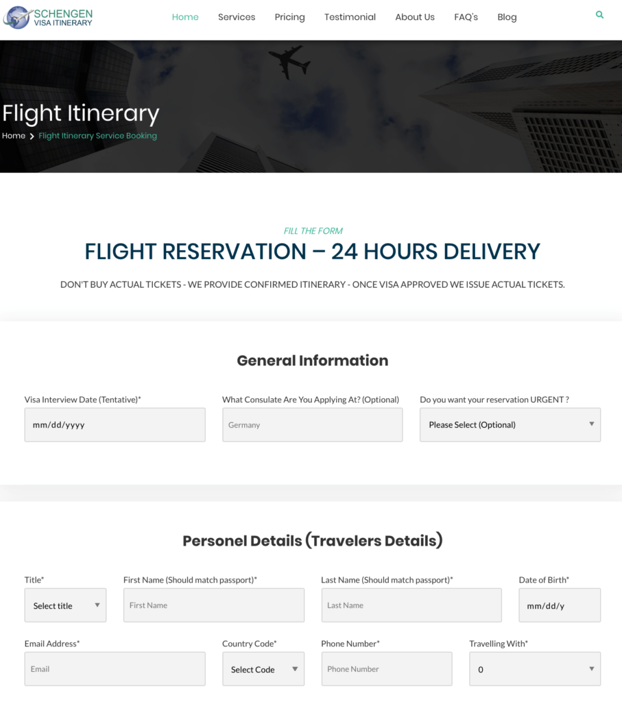 Where can you get flight itinerary, hotel reservation and travel insurance