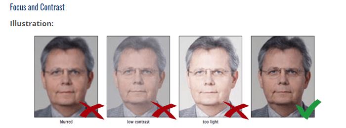 Photo Size for Schengen Visa Focus & Contrast