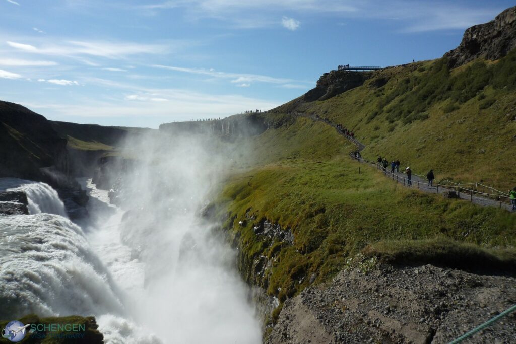 Gullfoss Waterfall - Top 10 famous places to visit in Iceland