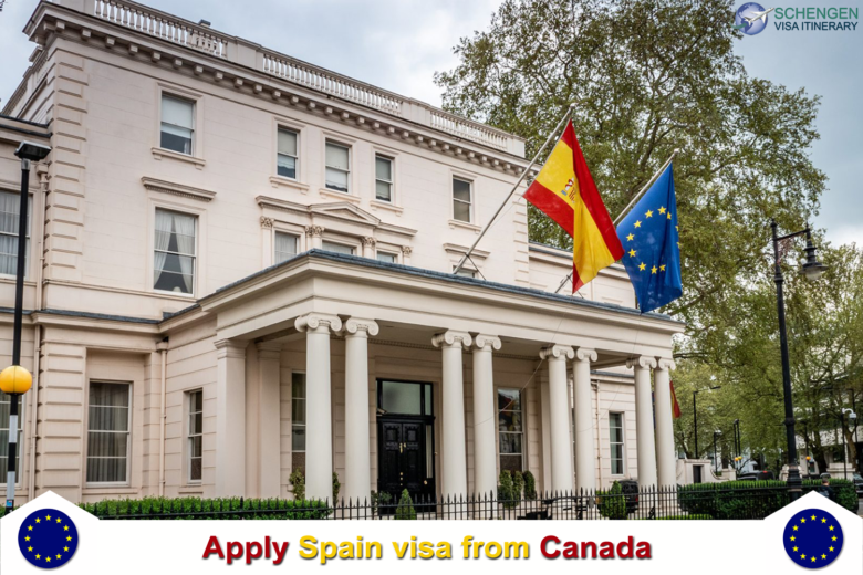 Apply Spain visa from Canada