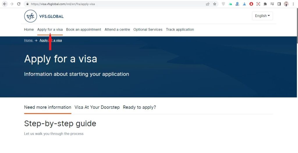 process of Applying France Visa from India 1