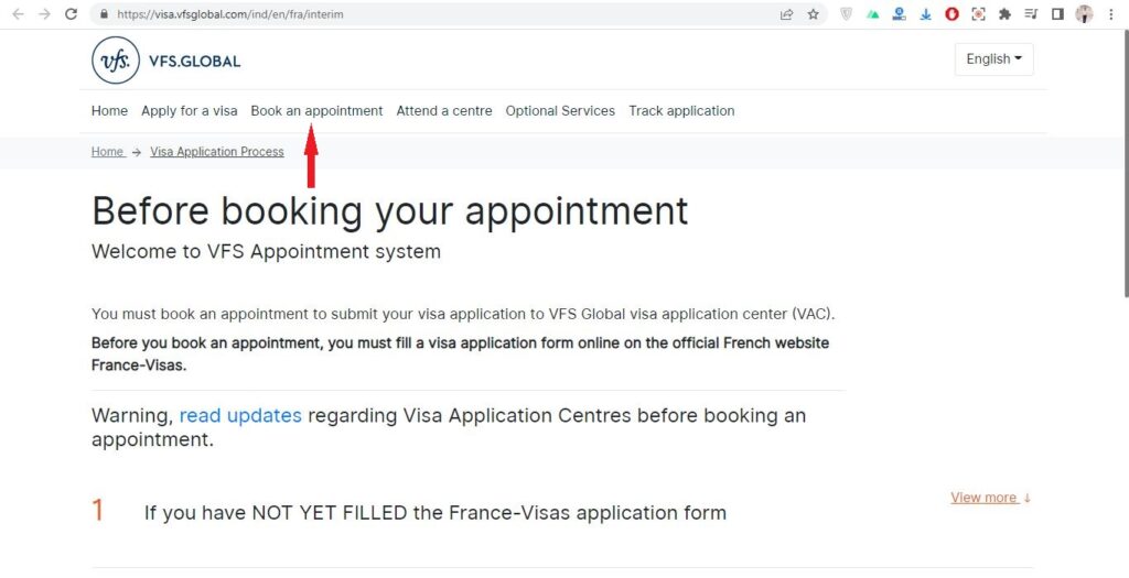 process of Applying France Visa from India 2
