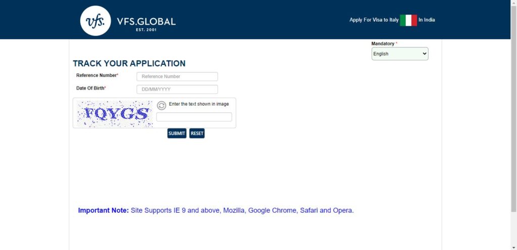 Apply Germany Visa from India Step 9