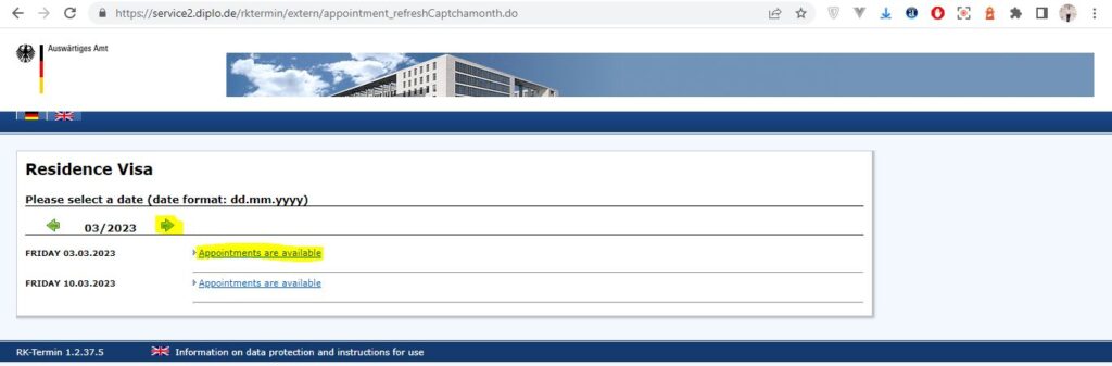 apply for German Visa from Washington DC screenshot 13