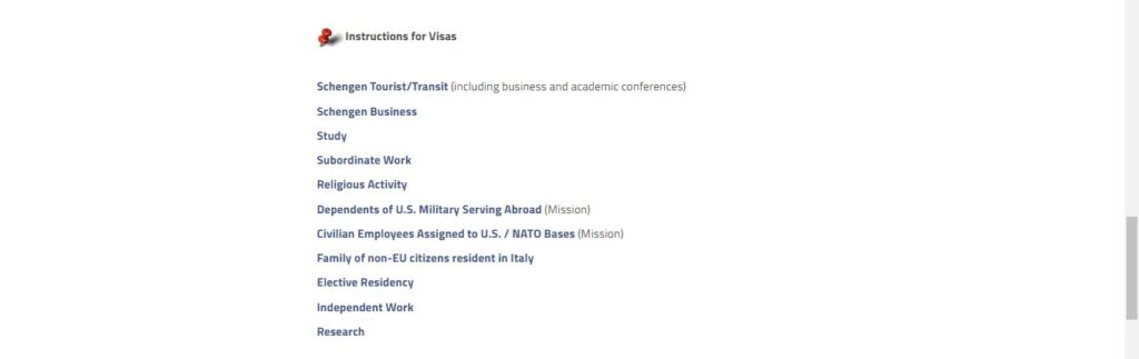 How to apply Italy Visa from San Francisco Screenshot 4
