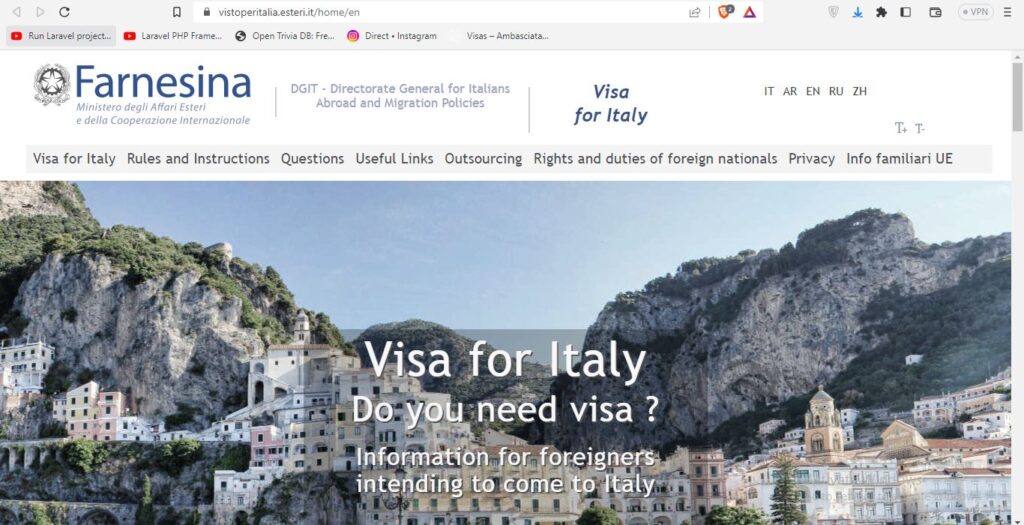 How to apply Italy Visa from Washington DC Screenshot 2