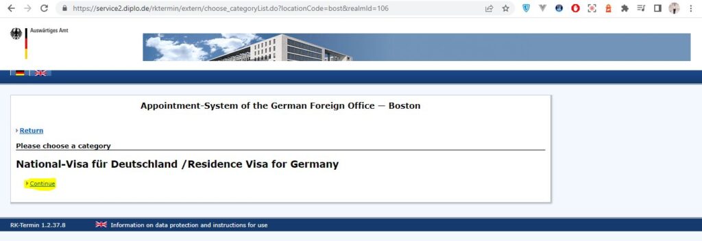 How to apply for Germany Visa from Boston Screenshot 10