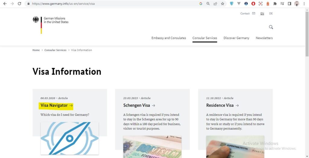How to apply for Germany Visa from Boston Screenshot 3
