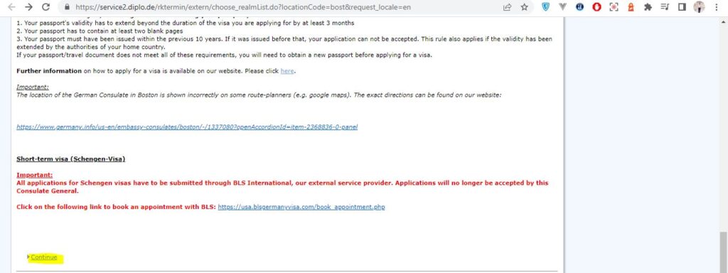 How to apply for Germany Visa from Boston Screenshot 9