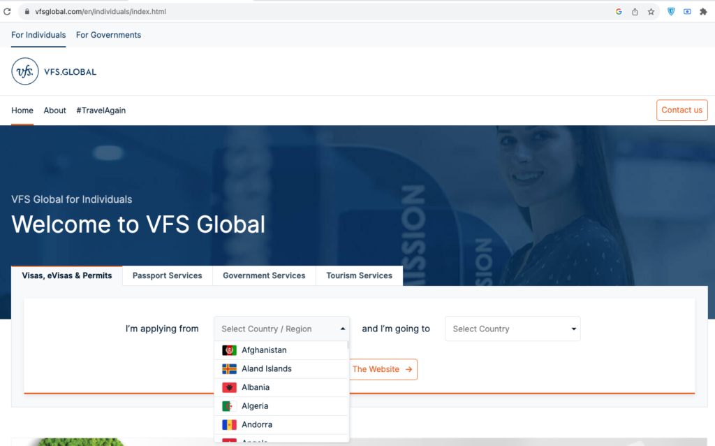 VFS global Visa Application Center 1