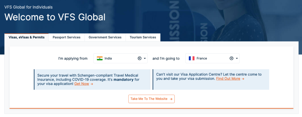 VFS global Visa Application Center 2