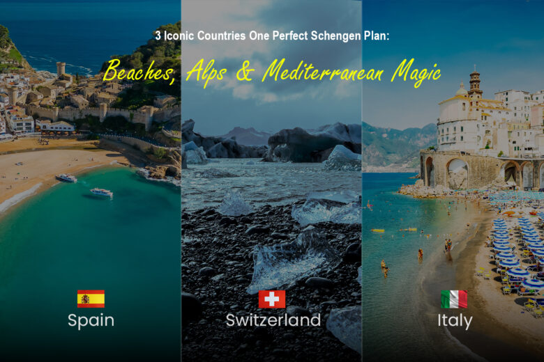 15 Days 3 Iconic Countries One Perfect Schengen Plan Beaches Alps & Mediterranean Magic
